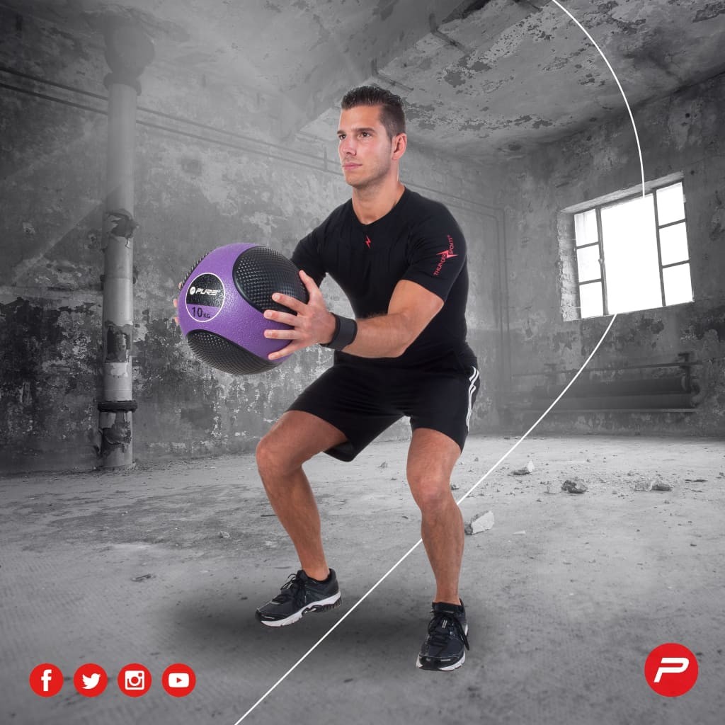 Pure2Improve Medicine Ball 10 kg Purple